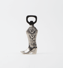 Nickel Etched Cowboy Boot Bottle Opener