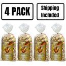 Caramel Popcorn | Pack of 4 | 3 oz | Non-GMO | Shipping Included | Gold Dust Kettle Corn