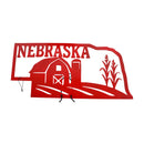 Nebraska Barn Sign | Plasma Cut Sign | 20.5" x 10" | Craftaholics4U