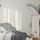 Crane Wallpaper - Ocean Waves Wallpaper - Removable Wallpaper Mural