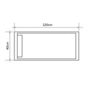 Cream Royal Marble Hand Carved Rectangular Shower Base 16 x 48 Inch Honed Finish