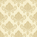 Rococo Reverie - Cream Damask Wallpaper