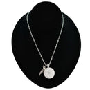 Nebraska State Charm Necklace With Meadowlark Bird Design | Multiple Colors | Silver Chain | 24" Chain and 1" Charm | Create