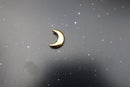 Crescent Moon Gold Lapel Pin
