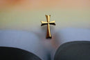 Cross Gold Lapel Pin
