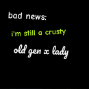 Crusty Old Gen X Lady Who Can't Even Keychain and Tote Bag Bundle | Motel Style Keyholder and Black Canvas Tote