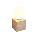 Cube Stone Travertine Wall Lamp