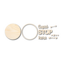 Unfinished Wood Cupid Stop Here Door Sign Kit | Wood Craft Cutouts | 1/4" Thick |