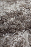CURLY GOATSKIN RUG – Silver Grey