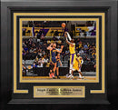LeBron James v. Steph Curry Game-Winning Shot 2021 Play-In Tournament 8" x 10" Framed Photo