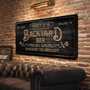 Custom Backyard Bar Sign II
