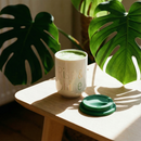 Rise & Shine Ceramic To Go Mug | Holds 16 oz. | Eco Mug with Silicone Lid and Sleeve