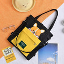 Cute Shiba Inu Tote Bag – Canvas Crossbody Bag for Dog Lovers