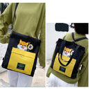 Cute Shiba Inu Tote Bag – Canvas Crossbody Bag for Dog Lovers