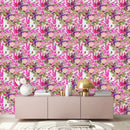 Fashionable Pink Floral Wallpaper Smart
