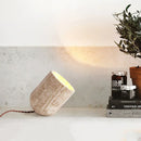 Cylinder Amidori Travertine Table Lamp