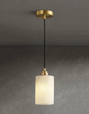 Cylindrical Alabaster Pendant Light