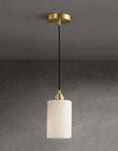 Cylindrical Alabaster Pendant Light