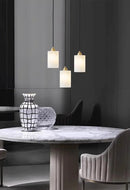 Cylindrical Alabaster Pendant Light