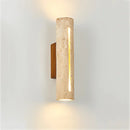 Cylindrical Travertine Wall Lamp