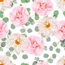Elegant Gentle Pink Flowers Wallpaper Vogue
