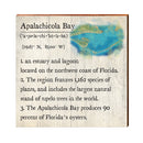 Apalachicola Bay, Florida Definition Wooden Sign | Wall Art Print on Real Wood
