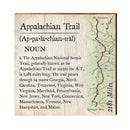 Appalachian Trail Definition Wooden Sign | Wall Art Print on Real Wood | Lodge Cabin Mountain House Home Decor