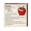 Apple Definition Wooden Sign | Wall Art Print on Real Wood | Home Decor