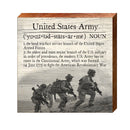 United States Army Definition Wooden Sign | Wall Art Print on Real Wood | Home Decor