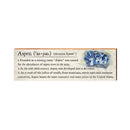 Aspen, Colorado Definition Wooden Sign | Wall Art Print on Real Wood
