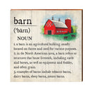 Barn Definition Wooden Sign | Wall Art Print on Real Wood | Farmhouse Country Home Decor