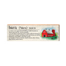 Barn Definition Wooden Sign | Wall Art Print on Real Wood | Farmhouse Country Home Decor