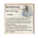 Barefoot Water Skiing Definition Wooden Sign | Wall Art Print on Real Wood | Lake House Home Decor