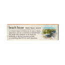Beach House Definition Wooden Sign | Wall Art Print on Real Wood | Coastal Nautical Tropical Beach House Home Decor