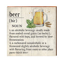 Beer Definition Wooden Sign | Wall Art Print on Real Wood | Home Decor
