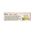 Beer Definition Wooden Sign | Wall Art Print on Real Wood | Home Decor