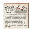 Bicycle Definition Wooden Sign | Wall Art Print on Real Wood | Home Decor