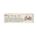 Biking Definition Wooden Sign | Wall Art Print on Real Wood | Home Decor