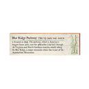 Blue Ridge Parkway Definition Wooden Sign | Wall Art Print on Real Wood | Lodge Cabin Mountain House Home Decor