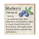 Blueberry Definition Wooden Sign | Wall Art Print on Real Wood | Home Decor