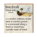 Boardwalk Definition Wooden Sign | Wall Art Print on Real Wood | Coastal Nautical Tropical Beach House Home Decor
