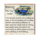 Boating Definition Wooden Sign | Wall Art Print on Real Wood | Coastal Nautical Tropical Beach House Home Decor