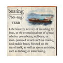 Boating Definition Wooden Sign | Wall Art Print on Real Wood | Lake House Home Decor