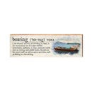 Boating Definition Wooden Sign | Wall Art Print on Real Wood | Lake House Home Decor