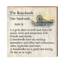 The Boardwalk Definition Wooden Sign | Wall Art Print on Real Wood | Coastal Nautical Tropical Beach House Home Decor