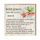 Boiled Peanuts Definition Wooden Sign | Wall Art Print on Real Wood | Home Decor