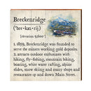 Breckenridge, Colorado Definition Wooden Sign | Wall Art Print on Real Wood