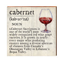 Cabernet Definition Wooden Sign | Wall Art Print on Real Wood | Home Decor