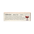 Cabernet Definition Wooden Sign | Wall Art Print on Real Wood | Home Decor