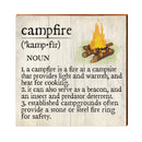 Campfire Definition Wooden Sign | Wall Art Print on Real Wood | Lodge Cabin Mountain House Home Decor